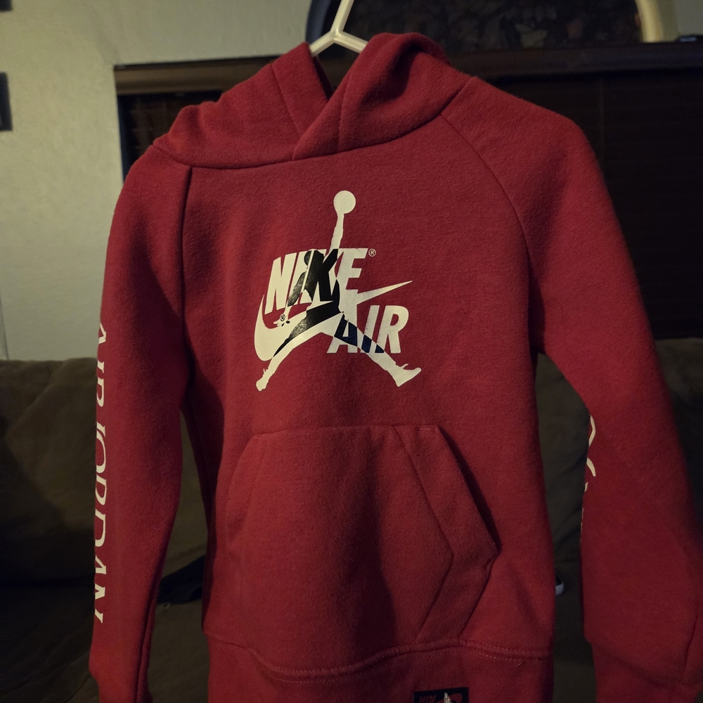 Nike Air Jordan Red Pullover Hoodie